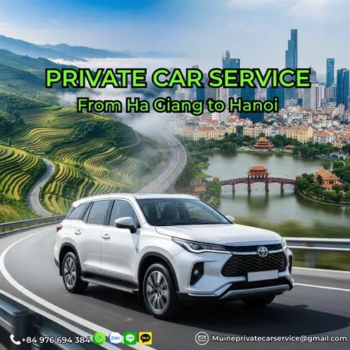 Ha Giang to Hanoi Private Car
